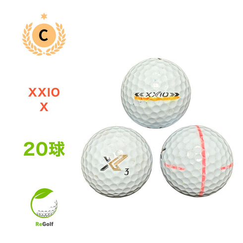 【中古】 ロストボール XXIO ゼクシオ X エックス ホワイト 20球 Cランク ゴルフボール リゴルフ